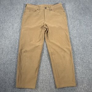 Lululemon Pants Mens 33 (Fits‎ 32x26)  Brown ABC Relaxed Fit Crop Utilitech